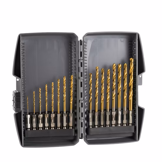 Hex Shank HSS Twist Drill Bit Titanium Coated