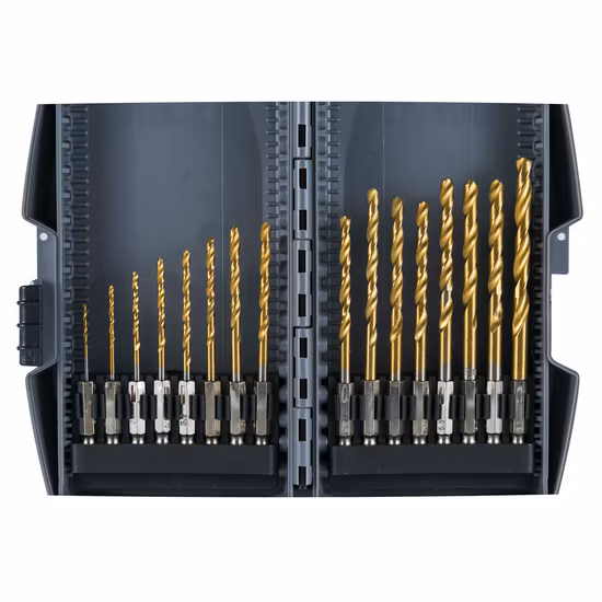 Hex Shank HSS Twist Drill Bit Titanium Coated